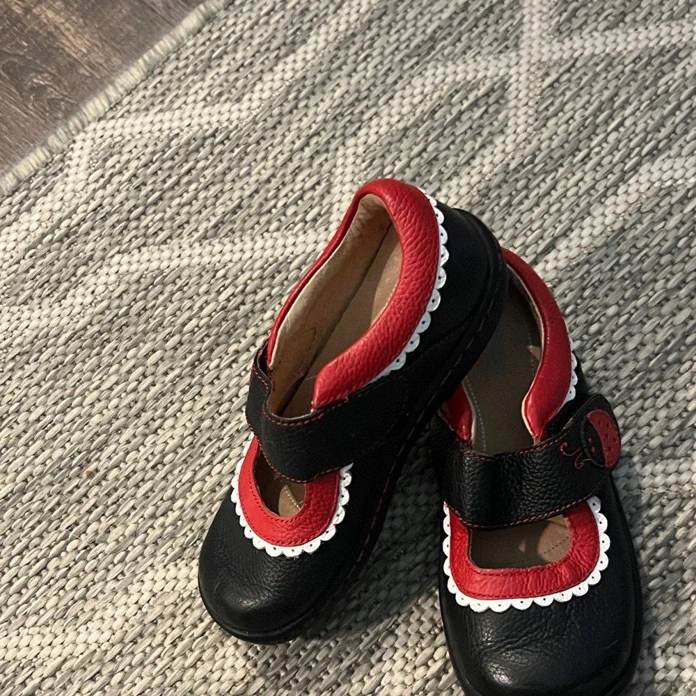 Robeez Black and Red Kids Dress Shoes